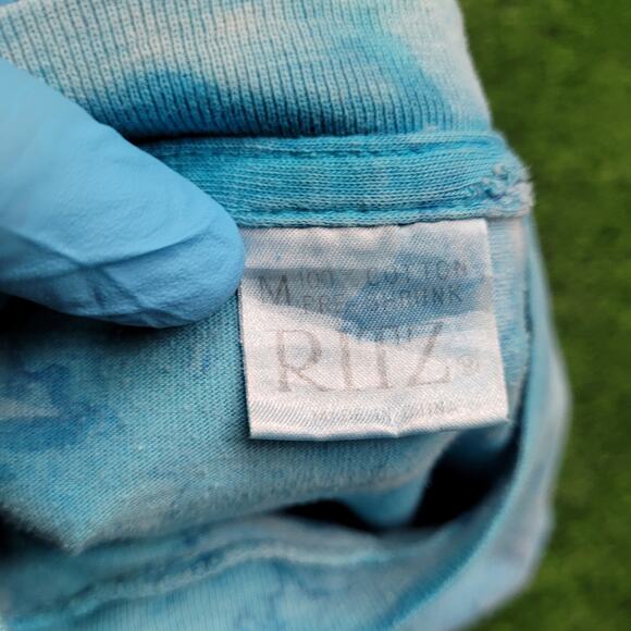 VTG 90s Crystal Wash Abstract Art T-Shirt Mens Small Oversized Boxy Fit Cropped - Picture 10 of 10